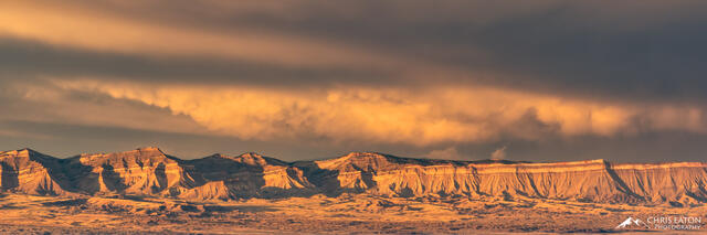 Monsoon Sunset Over the Book Cliffs