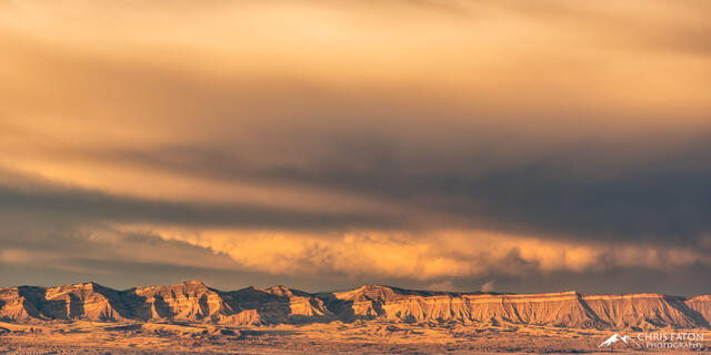 Monsoon Sunset Over the Book Cliffs