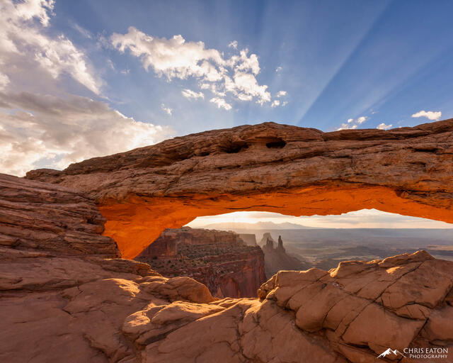 God Rays Over Mesa Arch