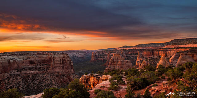 First Light Over Monument Canyon