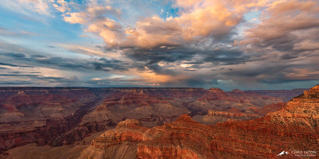 Monsoon Evening Over Grand Canyon