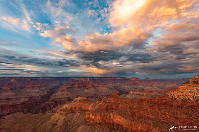 Monsoon Evening Over Grand Canyon