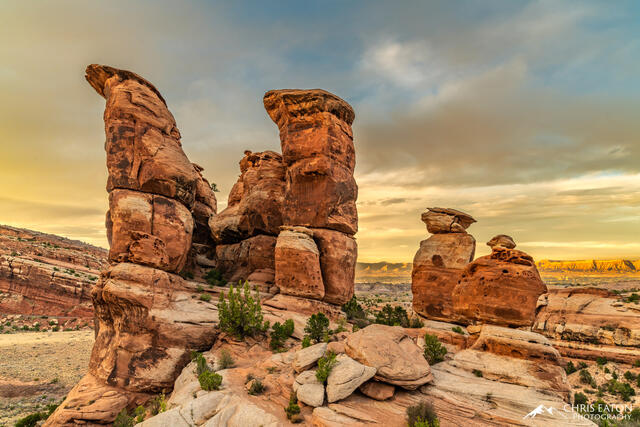 Colorado National Monument, Devil's Kitchen, Devils Kitchen, Entrada Sandstone, No Thoroughfare Canyon, clouds, geology, sunset...