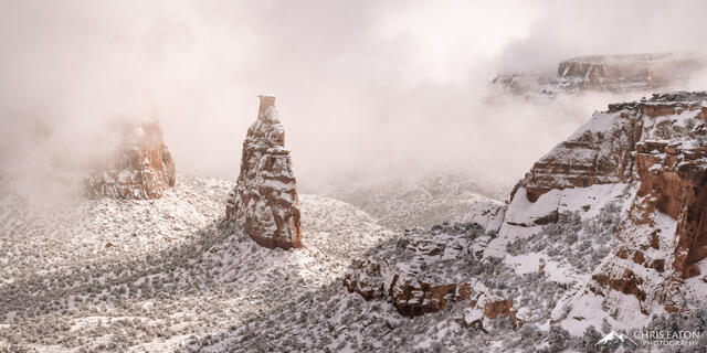 Cold Winter Morning at Independence Monument