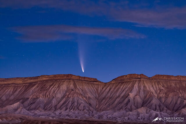 Book Cliffs, Bookcliffs, Fruita, NEOWISE, Night Sky, astro, astrolandscape, astronomy, astrophotography, celestial, comet, comet...