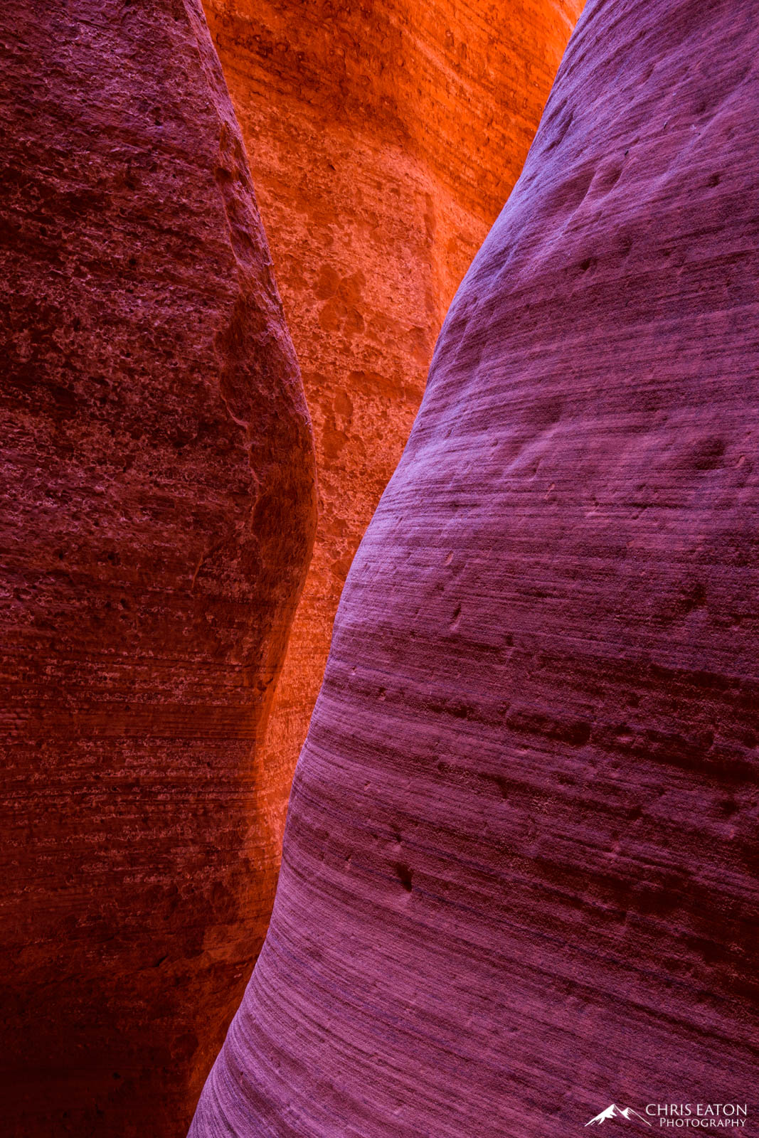 Slot Canyons are full of curves carved by the flowing watrers of flash floods. When you connect the curves and explore that connecdtion...