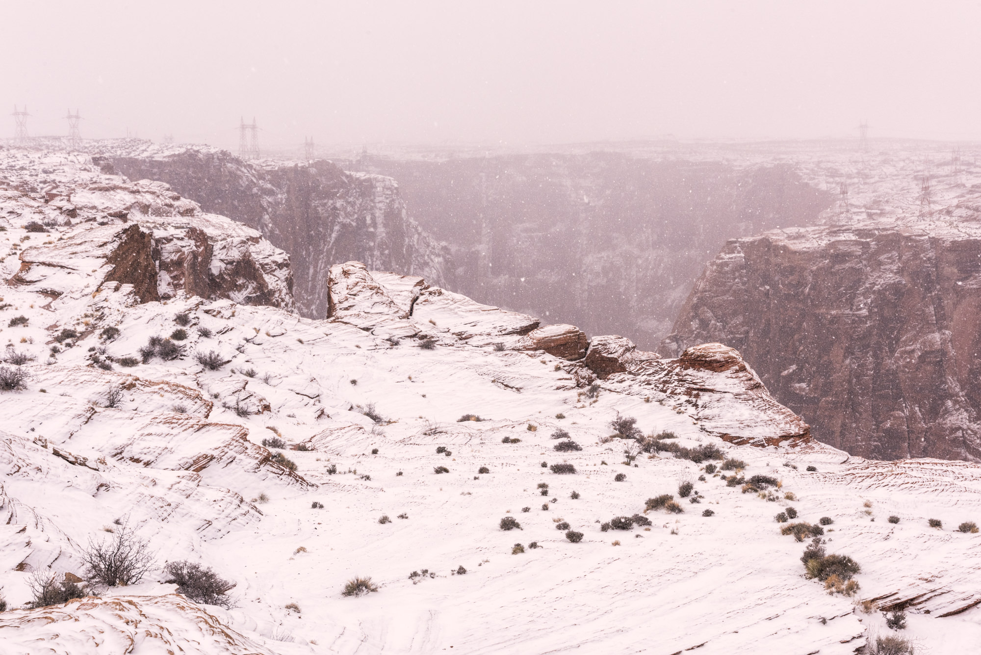 Snow Storm, Glen Canyon A monster snow storm hits on New Year's Eve in 2014 and snows all the way through New Year's Day, 2015. Rarely will the snow...