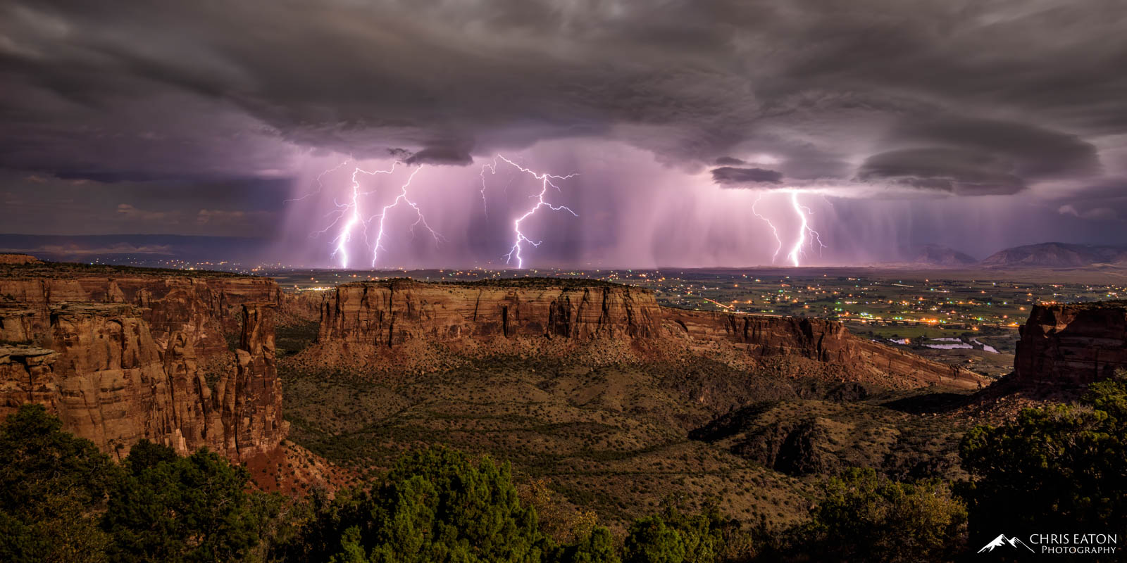 As I started heading east to intercept a line of storms sweeping in from the northwest towards Glenwood Springs and De Beque...