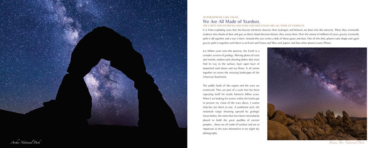 Night Skies of the American Southwest inside book sample